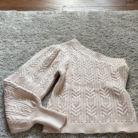 Cream Cable Knit Sweater - Picture 1 of 3
